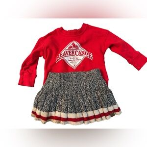 Roots sweatshirt and skirt set 6-12 months